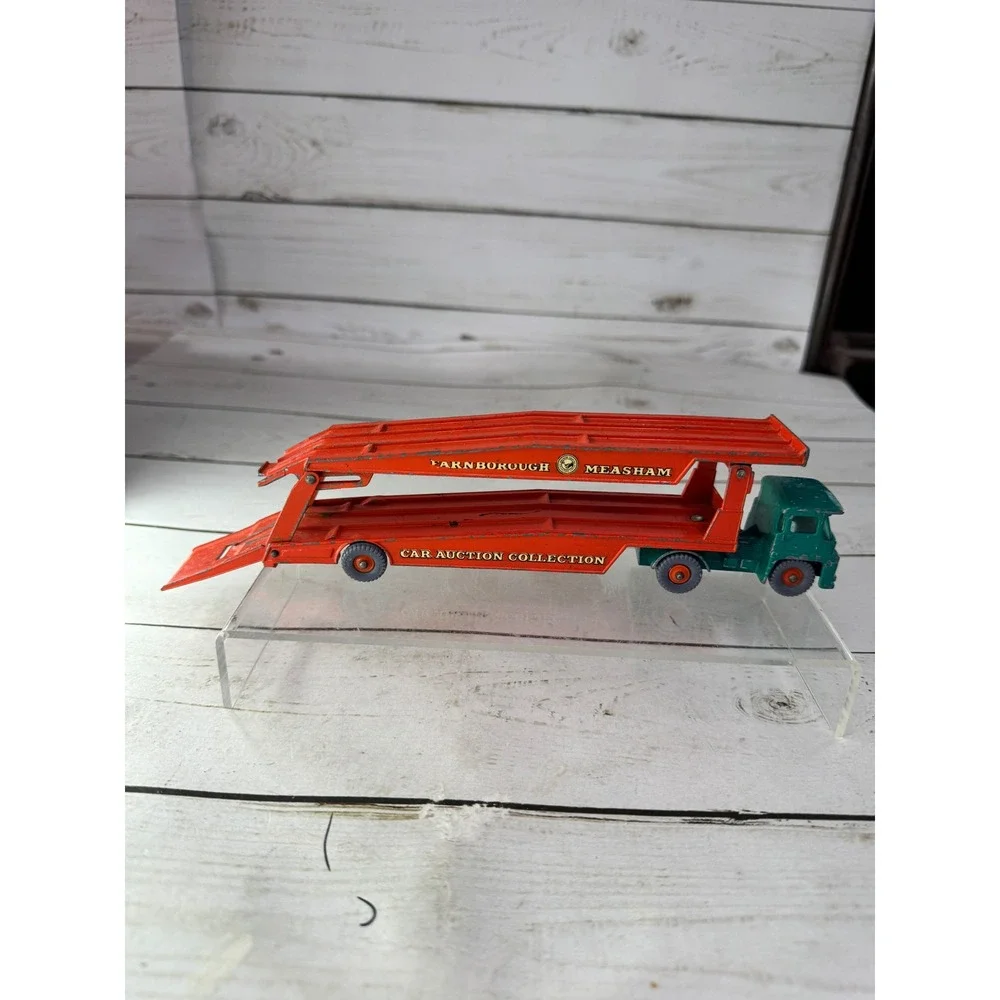 Matchbox Lesney King Size K-8 Guy Warrior Car Transporter Green Orange England